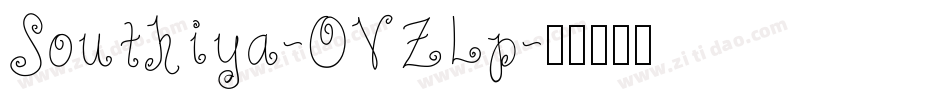 Southiya-OVZLp字体转换
