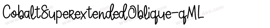 CobaltSuperextendedOblique-qMLq字体转换