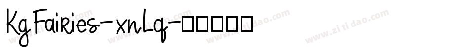 KgFairies-xnLq字体转换 KgFairies-xnLq字体转换