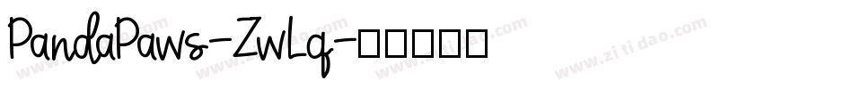 PandaPaws-ZwLq字体转换