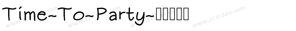 Time-To-Party字体转换
