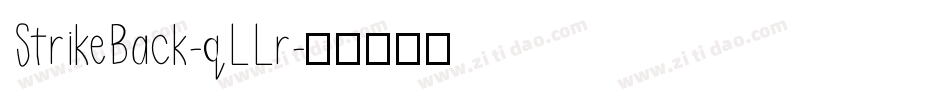 StrikeBack-qLLr字体转换