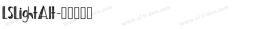LSLightAlt字体转换