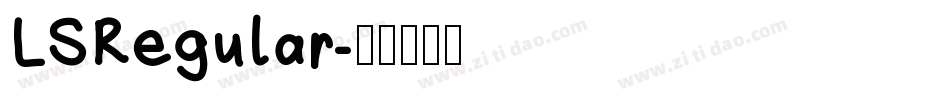 LSRegular字体转换