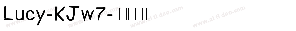 Lucy-KJw7字体转换