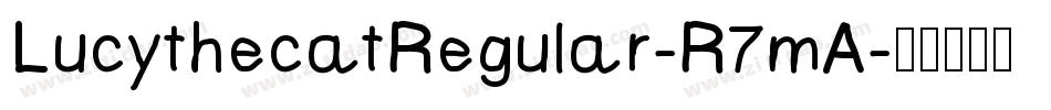 LucythecatRegular-R7mA字体转换