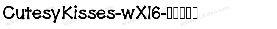 CutesyKisses-wX16字体转换