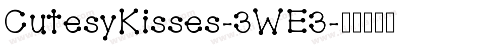 CutesyKisses-3WE3字体转换