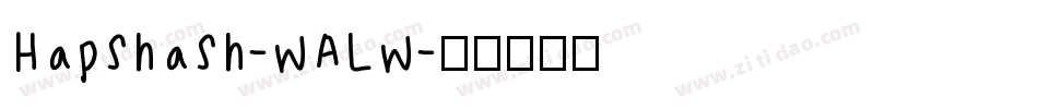 Hapshash-wALw字体转换