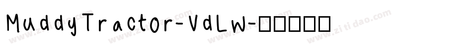MuddyTractor-VdLw字体转换