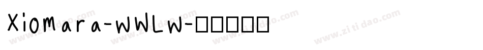 Xiomara-wWLw字体转换