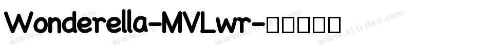 Wonderella-MVLwr字体转换