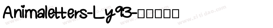 Animaletters-Ly93字体转换