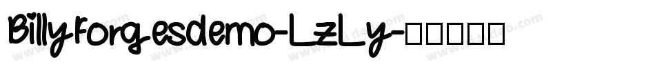 Billyforgesdemo-LzLy字体转换