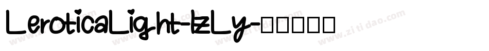 LeroticaLight-lzLy字体转换