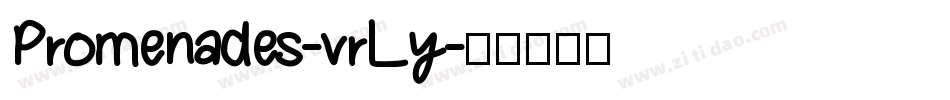 Promenades-vrLy字体转换
