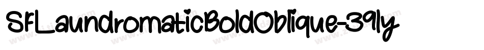 SfLaundromaticBoldOblique-39ly字体转换