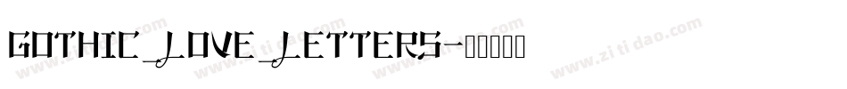 Gothic_Love_Letters字体转换