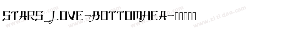 Stars_Love-BottomHea字体转换