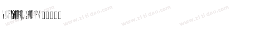 YuWeiShuFaLiShuJMFX字体转换