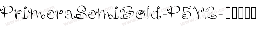 PrimeraSemiBold-P5Y2字体转换