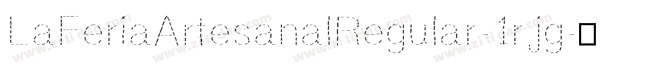 LaFeriaArtesanalRegular-1rjg字体转换