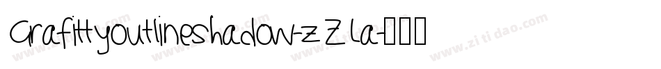 Grafittyoutlineshadow-zZLa字体转换