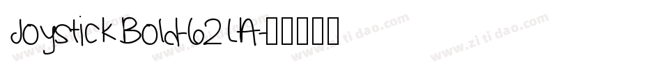 JoystickBold-62LA字体转换