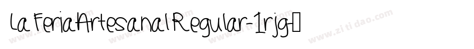 LaFeriaArtesanalRegular-1rjg字体转换