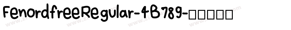 FenordfreeRegular-4B789字体转换