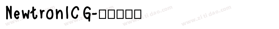NewtronICG字体转换