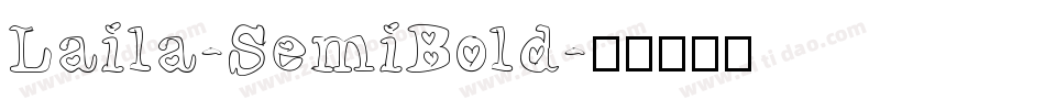 Laila-SemiBold字体转换