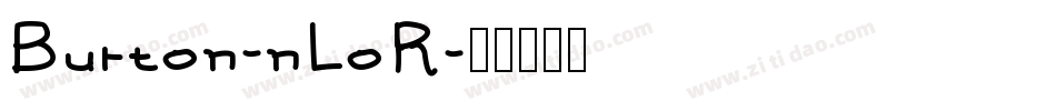 Burton-nLoR字体转换