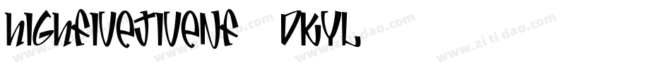 HighFiveJiveNf-dKyl字体转换