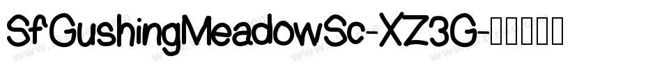 SfGushingMeadowSc-XZ3G字体转换