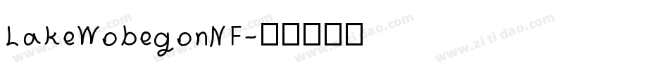 LakeWobegonNF字体转换