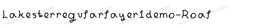 Lakesterregularlayer1demo-Roal字体转换
