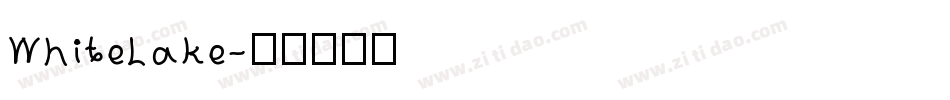 WhiteLake字体转换