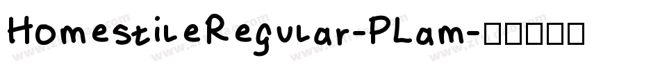 HomestileRegular-PLam字体转换