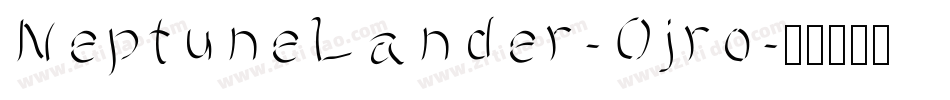 NeptuneLander-Ojro字体转换