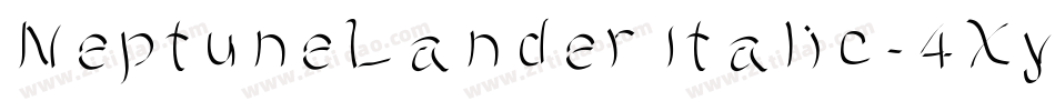 NeptuneLanderItalic-4Xy9字体转换