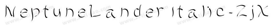 NeptuneLanderItalic-ZjXl字体转换