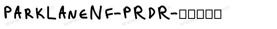 ParkLaneNf-pRdR字体转换