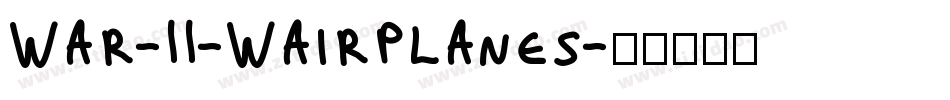War-II-Wairplanes字体转换