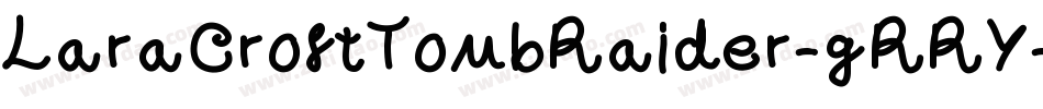 LaraCroftTombRaider-gRRY字体转换