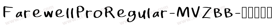 FarewellProRegular-MVZBB字体转换