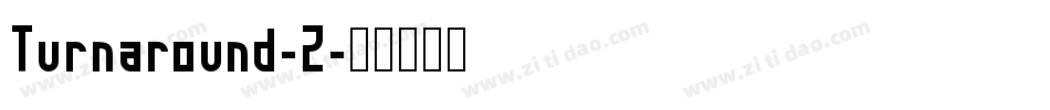 Turnaround-2字体转换