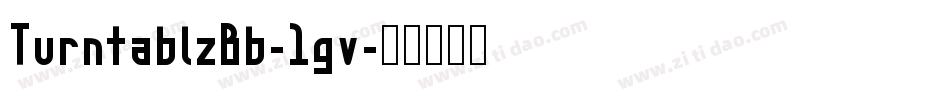 TurntablzBb-1gv字体转换