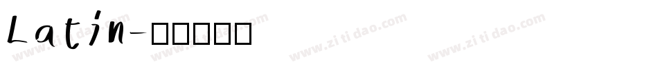 Latin字体转换