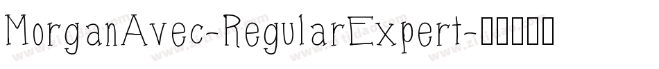 MorganAvec-RegularExpert字体转换